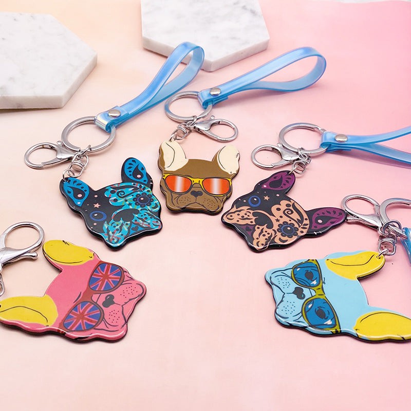 Wholesale Laser Pet Dog Acrylic Keychains
